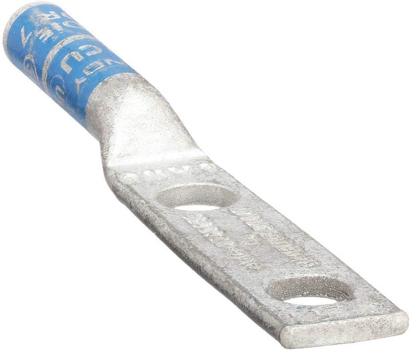 Burndy Two Hole Lug Compression Connector,6 AWG - Image 1